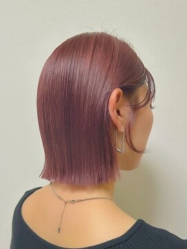 フィルム(FiLMs) ブリーチなしダブルカラー/切りっぱなしボブ/ピンクベージュ