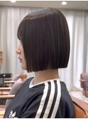 切りっぱなしボブ