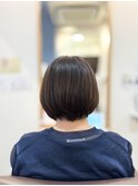 アシンメトリー前髪なしショートボブ【新百合ヶ丘ヘッドスパ】