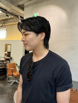 ニール シトロン 名古屋 伏見 丸の内(NEELU citron) [Neelu_take]メンズセンターパートウルフ