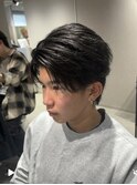 ニュアンスパーマフェザーパーマセンターパートフェザーショート