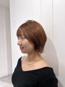 髪質改善カラーで、うるツヤオレンジベージュ♪