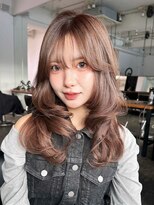 アルバム 新宿(ALBUM SHINJUKU)&nbsp;顔周りレイヤー大人ガーリー 前髪カット似合わせカット_F21289