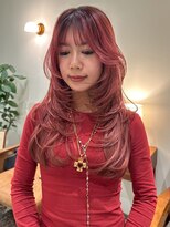 ハーパーズ 渋谷(harpers)&nbsp;チェリーピンクバタフライレイヤーカット