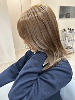 ベル サウス(BHEL south)&nbsp;＊ミルクティーベージュ透明感カラー顔周りカット