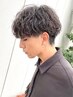 メンズカット+パーマ+カラー【箕面市/メンズパーマ/眉毛/men's】