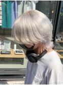 韓国シースルーマッシュウルフ×ホワイトシルバー【八王子】
