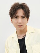 テン 心斎橋(tenn.)&nbsp;難波ニュアンスパーマセンターパートフェザーパーマ毛流れパーマ