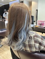 トゥーヘアー(too hair)&nbsp;水色インナーカラー