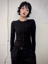クク 渋谷(QUQU)&nbsp;ボブ　外はね　ショート　黒髪　ナチュラル