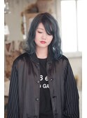 【kimi自由が丘】オーシャンブルー×無造作ウェーブ 