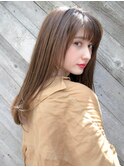 簡単スタイリングのナチュラルストレート☆relian表参道