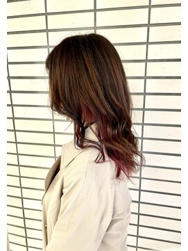 ワープ 青葉台(WARP) インナーカラーピンクラベンダー☆