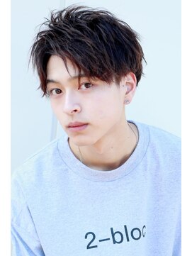 ザ サードヘアー 柏(THE 3rd HAIR) メンズアップバングセンターパートマッシュ