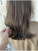 ☆アッシュベージュ 透け感 レイヤーカット