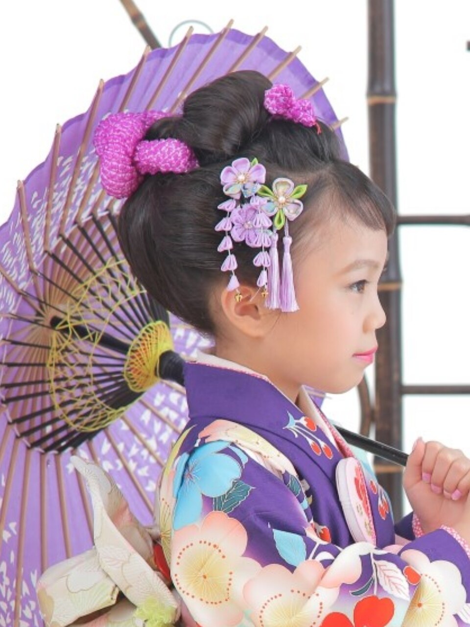 七五三 髪飾りセット　日本髪 楽天市場】七五三 髪飾り【七歳用】華梅・勝山かんざし3点