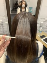 アルコイリスバイドールヘアー(ARCOIRIS by Dollhair)&nbsp;ショートマッシュ暖色系カラーぱっつんボブミニボブ髪質改善大阪