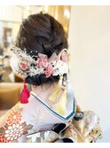 水引 金箔 成人式ヘア 卒業式ヘア 袴ヘア 振袖ヘア