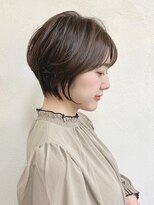 ハウスアンドヘアーワークス(House&Hair works) 前髪あり大人小顔ショート30代40代50代　藤沢