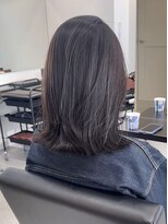 ソヨン 栄2号店(SOYON)&nbsp;黒髪/グレーベージュ/レイヤーロング/前髪パーマ/髪質改善