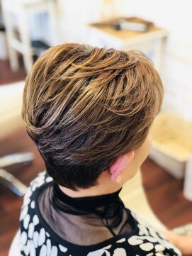 ナチュラルピー 東向日店(Natural P) 白髪ぼかし　ハイライトカラー