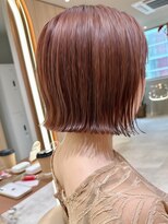 サンド 名古屋(sand)&nbsp;アプリコットオレンジくびれヘアハイライトカラー名古屋ショート