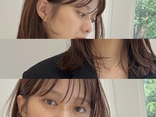 【特長】小顔に見せる前髪&顔まわりのカット。おしゃれに見える質感をつくるのが得意。