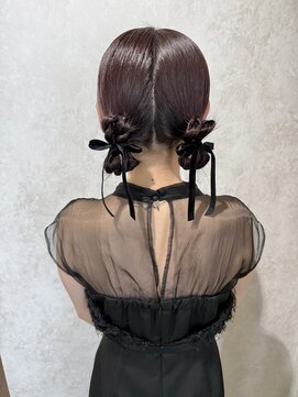 レプル(rEpLE) 一癖ツインお団子ヘア