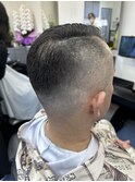 震災刈り×フェードカット
