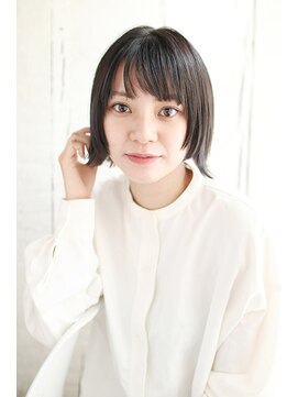 ナル 宇都宮(nalu) 厚めバングの外ハネボブスタイル