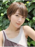 マッシュショート ショートヘア ベージュカラー 天白八事昭和区