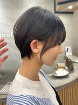 ロンドプロフィール 浦和(Lond profil)&nbsp;大人可愛い20代30代40代黒髪前下がりショートボブ丸みショート◎
