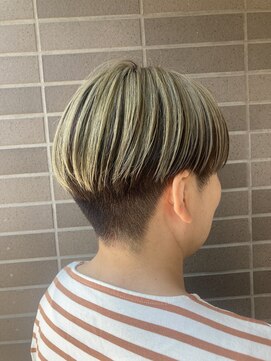 オーガニックマインド 坂戸 鶴ヶ島(organic+mind) 秋色◎刈り上げマッシュ×アンブレラカラーで小顔見せ