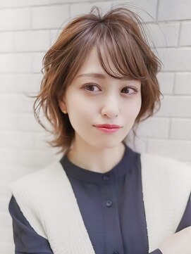 ギークス(GEEKS) 【GEEKS渋谷】くびれボブ/秋冬カラー/モカブラウン/レイヤーボブ