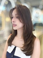 シーシンジュク 新宿南口(Sea shinjuku)&nbsp;ミディアム×暗めカラー[デザインカラー/フェイスフレーミング]