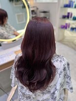 カノン(kanon hair&beauty) 【ブリーチなしダブルカラー】ワインレッド
