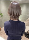 くびれレイヤーピンクブラウンレイヤーボブ大人ボブ結べるボブ