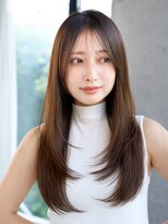 レノラ 髪質改善カラー 本町(LENORA) ハニーブラウン/ハッシュカット/ロングレイヤー/顔周り