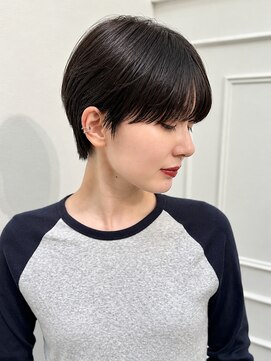 エムクランメイクス 原宿 表参道(m.clan MAKE'S) 原宿/ハンサムショート×黒髪マッシュ耳かけヘア/明治神宮前