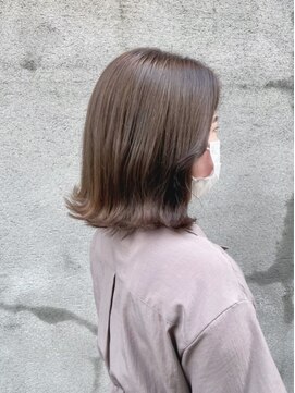 スイート ヘアデザイン(Suite HAIR DESIGN) 【イエベ】ミルクティーグレージュ と くびれボブ