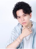 スパイラルオールバックパート