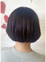 フレア 心 武庫之荘(flare)&nbsp;前下がりボブ＊パープルブラウン