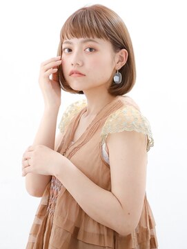 オーブ ヘアー グロー 橋本店(AUBE HAIR grawe) 【AUBE HAIR】マロングレージュ_ワンカールボブ