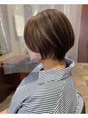 大人可愛いショートボブ