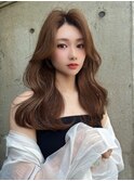 Lond bla-maくびれヘア/センターパート/韓国