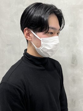 ウクラ バイ レシッド 池袋(uchla by rcid) 黒髪☆センターパート/コンマヘア/ビジネスアップバングショート