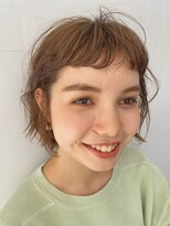 ソイリウム 下北沢(soi rium)&nbsp;ニュアンスが可愛いパーマスタイル　ミニボブ