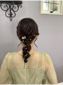 ゆるふわ巻きおろしヘアアレンジ