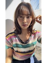 ヘアーサロン デ フォーエバークレール(hairsalon de Forever clair)&nbsp;顔周りが可愛いミディアムウルフ