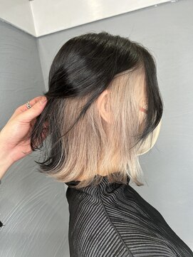 ロイオブジゼル(roi of GiseL) インナーカラー　ホワイトカラー　ケアブリーチ